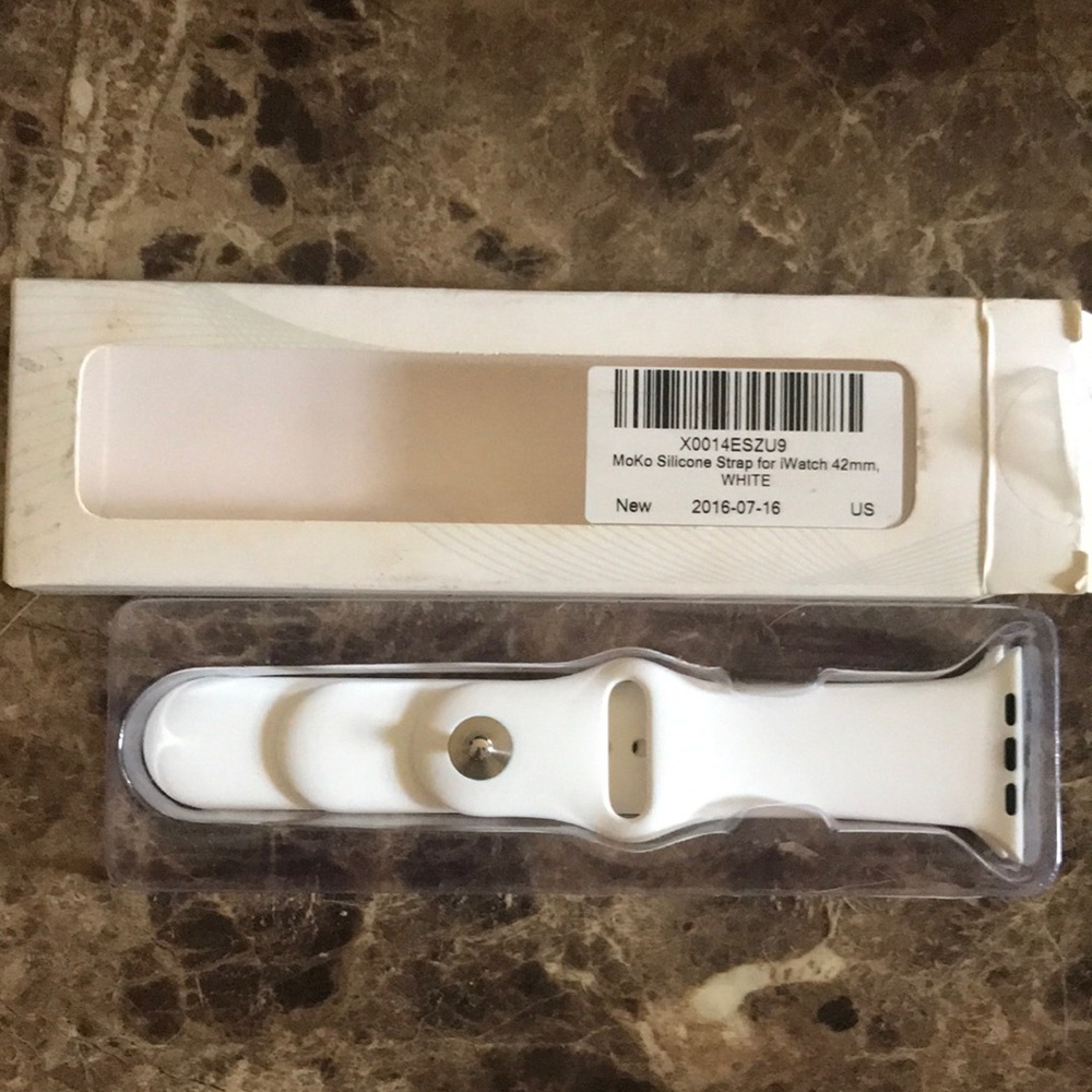 Apple Watch Silicone Watch Band For 42mm New White